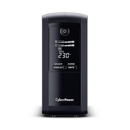 Sai línea interactiva cyberpower vp700elcd 700va-390w 4 salidas formato torre
