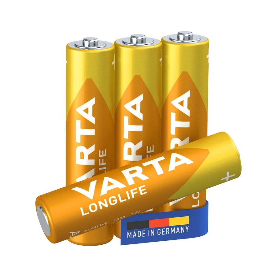 Varta longlife extra aaa pila de un solo uso alcalina 4 pilas