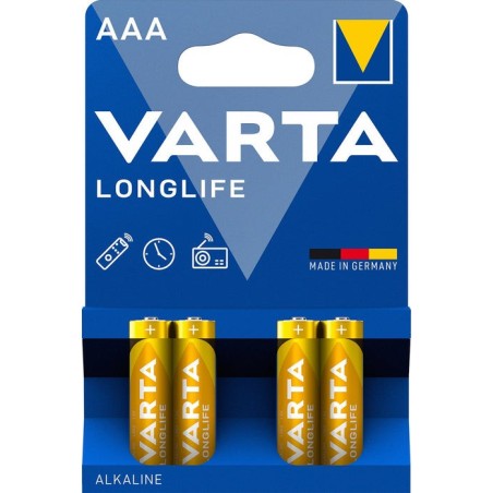 Varta longlife extra aaa pila de un solo uso alcalina 4 pilas