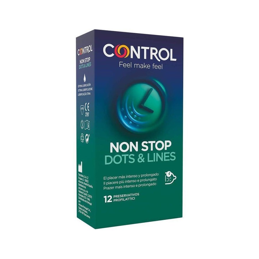 Control - nonstop puntos y estrias preservativos 12 unidades