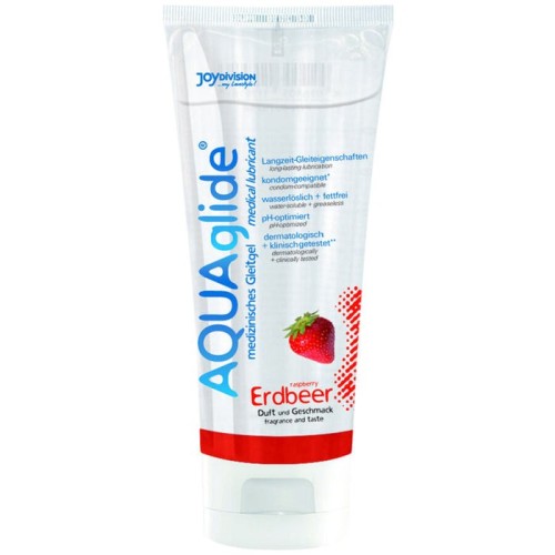 Joydivision aquaglide - lubricante sabor fresa 100 ml