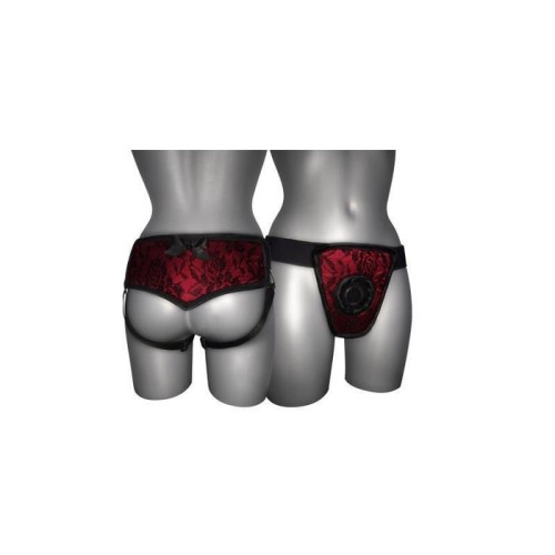Arnés de luxe con espalda rojo s - xl