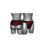 Arnés de luxe con espalda rojo s - xl