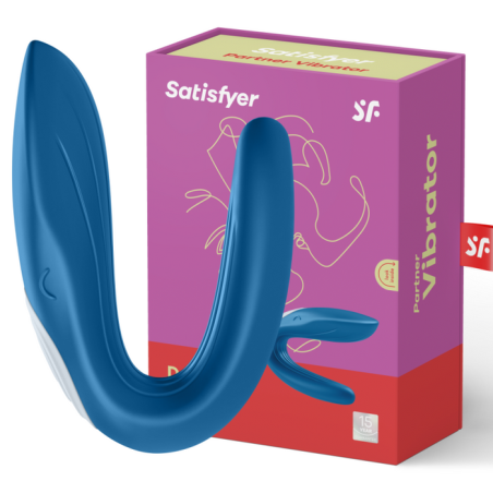 Satisfyer vibrador para parejas partner whale azul