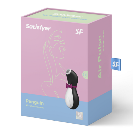 Satisfyer succionador de clítoris pro penguin next gen nego, blanco