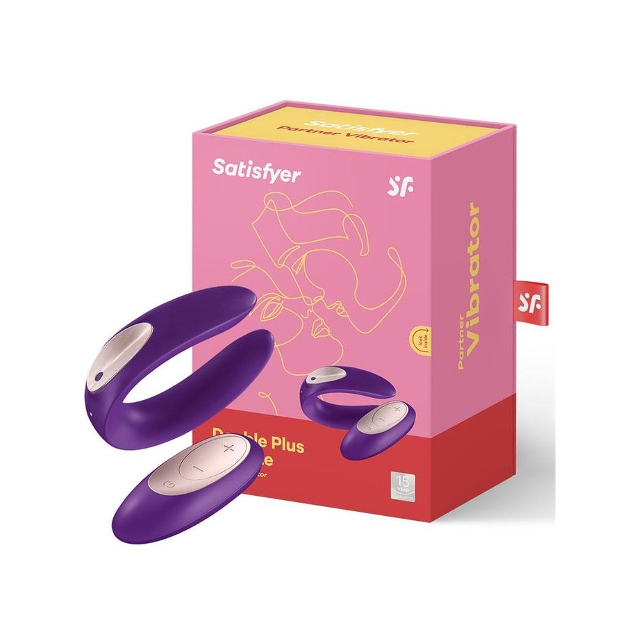 Satisfyer plus con control remoto color púrpura
