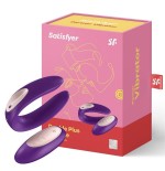 Satisfyer plus con control remoto color púrpura