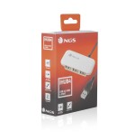 Ngs hub 4 puertos usb 2.0 ihub4 tamaño reducido - usb 2.0