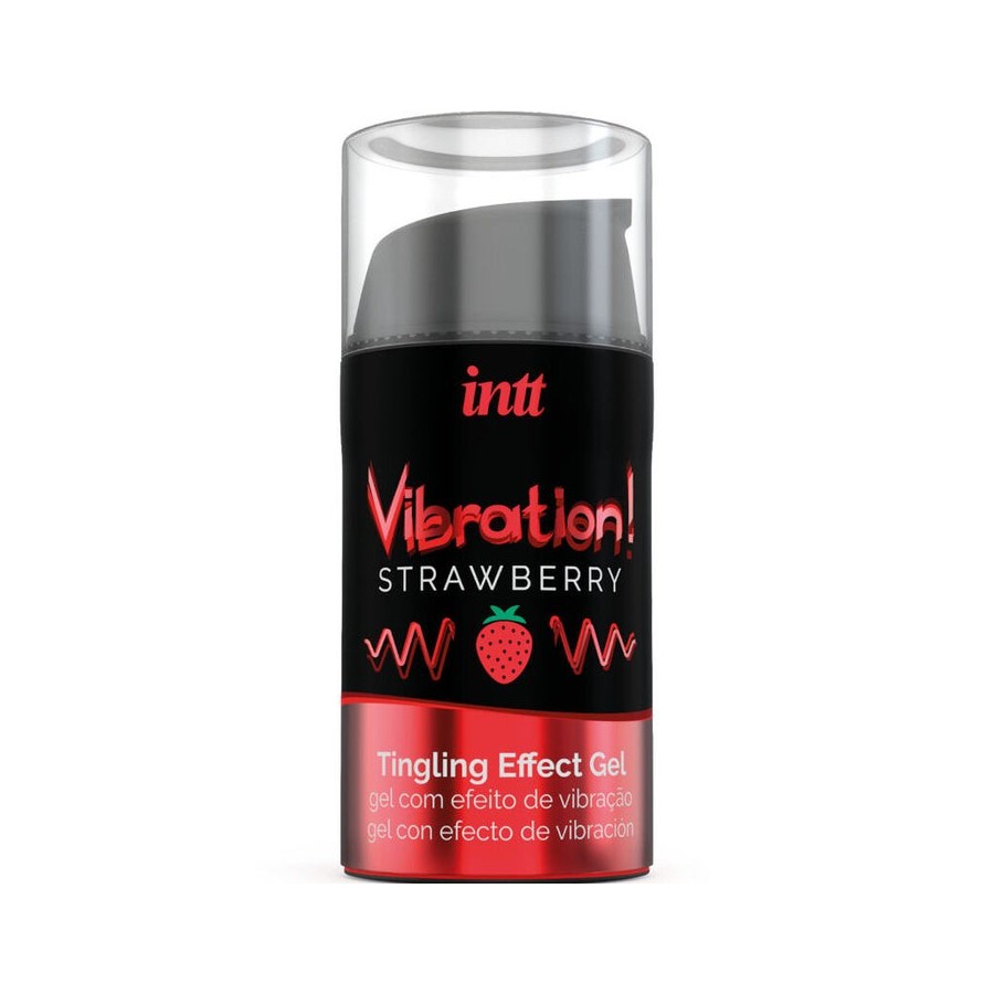 Vibrador liquido efecto calor aroma fresa 15 ml