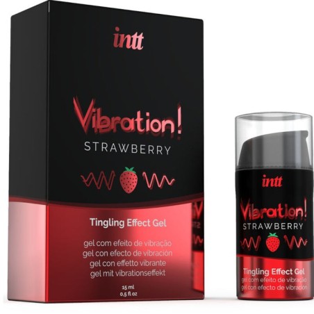 Vibrador liquido efecto calor aroma fresa 15 ml