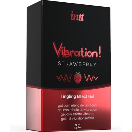 Vibrador liquido efecto calor aroma fresa 15 ml