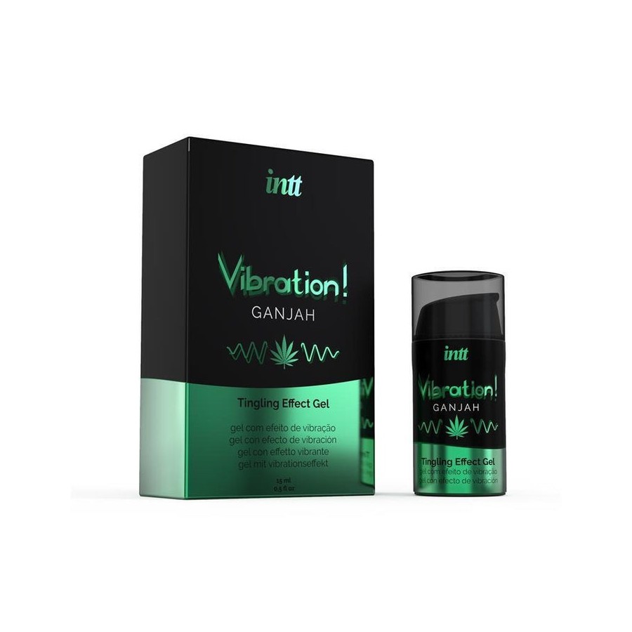 Intt - potente estimulante íntimo gel vibrador liquido cannabis 15ml