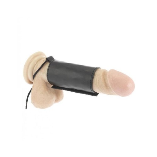 Tubo de cuero para el pene ajustable