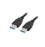 Lanberg cable usb-a m/m 3.0 1.0m negro