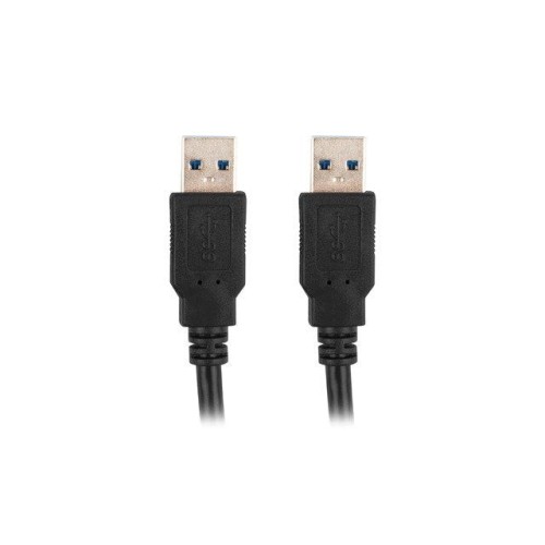 Cable lanberg usb-a 3.0 m / m 1.8m negro ca-usba-30cu-0018-bk