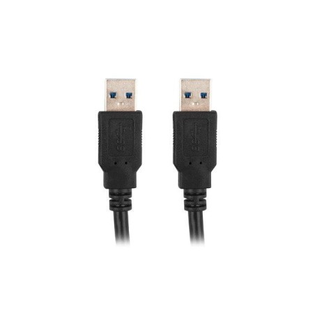 Cable lanberg usb-a 3.0 m / m 1.8m negro ca-usba-30cu-0018-bk