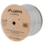 Bobina cat.7 lanberg sftp 305m solid cu lszh cpr + fluke passed gris