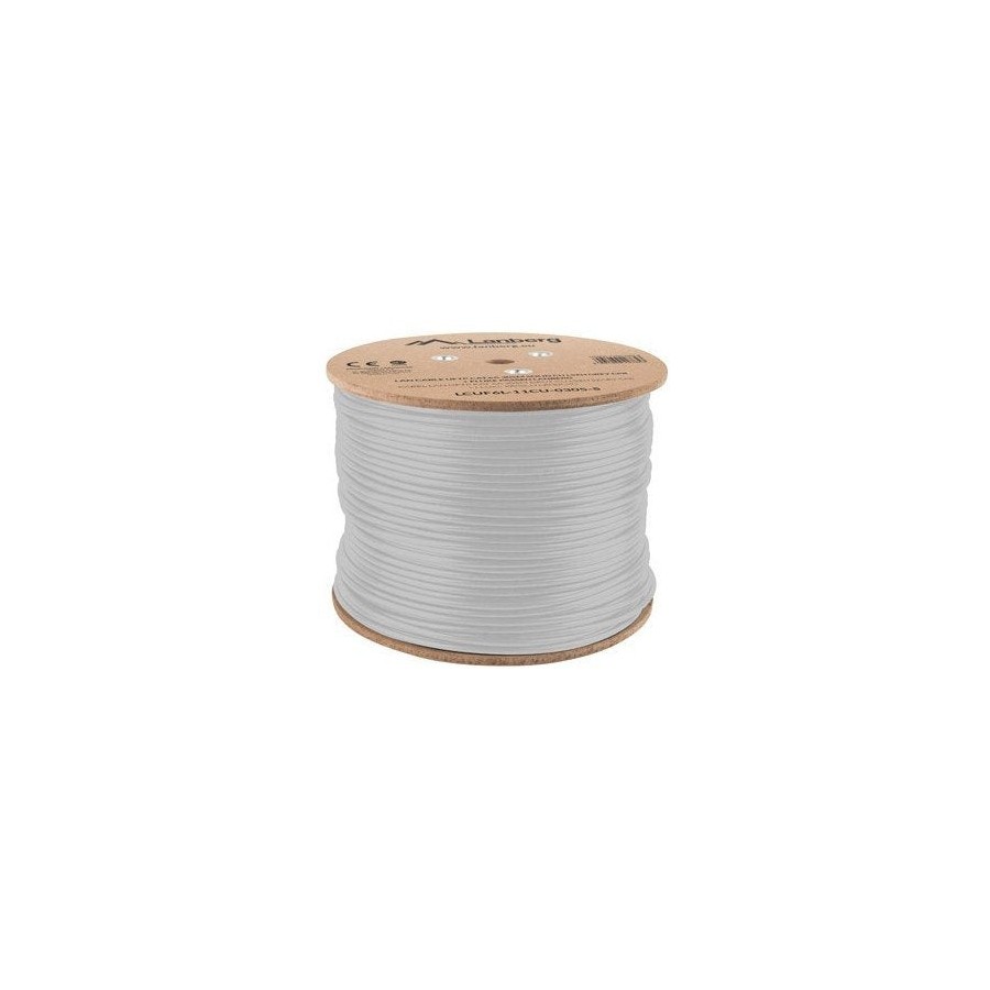 Lanberg bobina cable uftp cat.6a 305m solid cu lszh grey cpr fluke passed