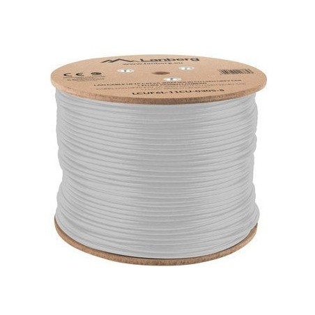 Lanberg bobina cable uftp cat.6a 305m solid cu lszh grey cpr fluke passed