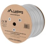 Lanberg bobina cable uftp cat.6a 305m solid cu lszh grey cpr fluke passed