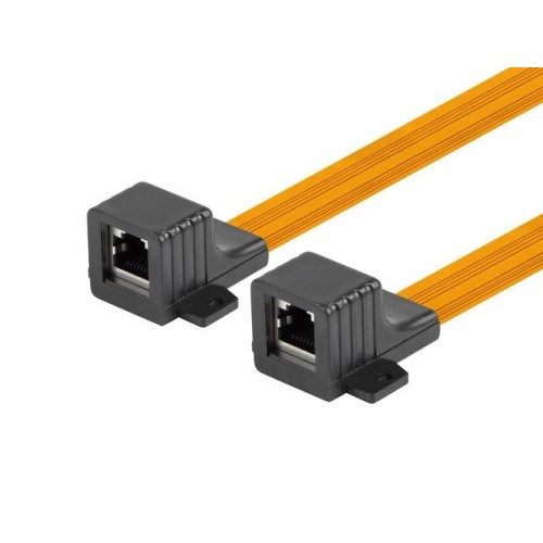 Lanberg adaptador rj45 cable de ventana slim 17cm
