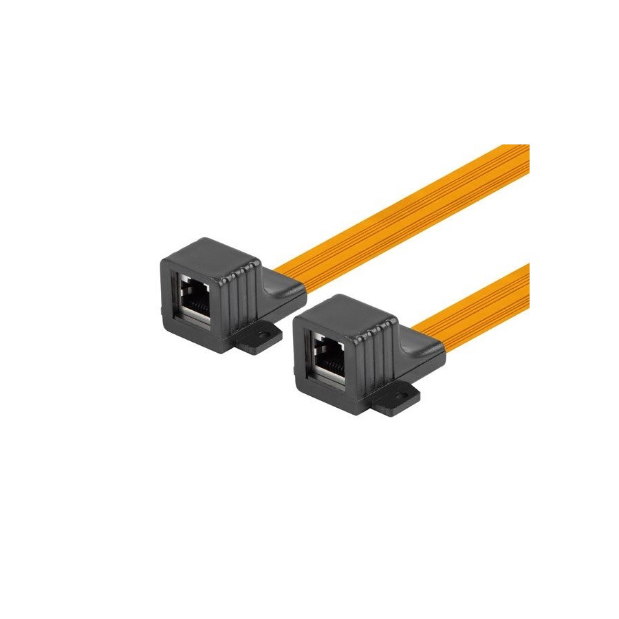 Lanberg adaptador rj45 cable de ventana slim 17cm