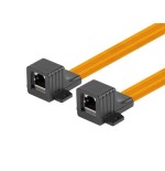 Lanberg adaptador rj45 cable de ventana slim 17cm