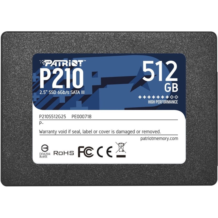 Disco ssd patriot p210 512gb sata 3 internal solid state drive 2.5inch