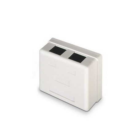 Nanocable roseta de superficie rj45 cat.6 utp 2 tomas