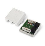 Nanocable roseta de superficie rj45 cat.6 utp 2 tomas