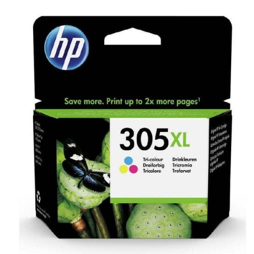 Tinta original hp 305 xl alta capacidad tricolor 3ym63ae