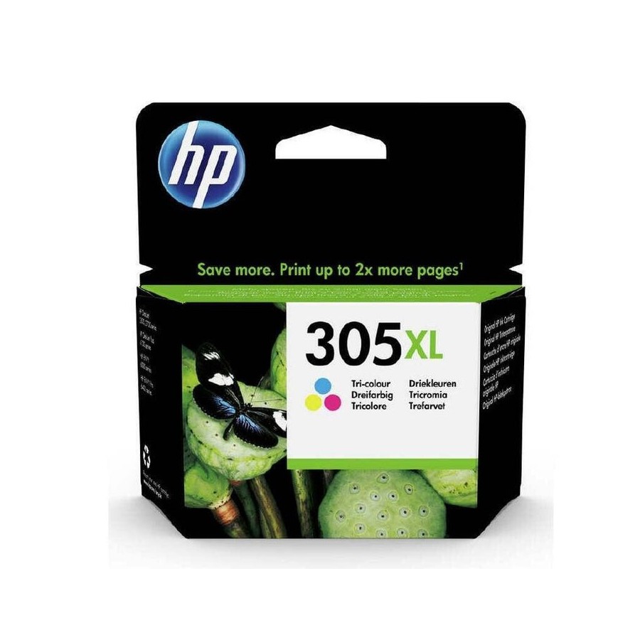 Tinta original hp 305 xl alta capacidad tricolor 3ym63ae