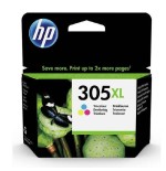 Tinta original hp 305 xl alta capacidad tricolor 3ym63ae