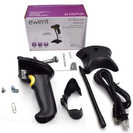 Ewent lector código de barras ew3410 2d usb