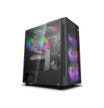 Caja pc deepcool matrexx 55 mesh add-rgb 4f ne cristal templado/4xven 120 mm argb/luces rgb dp-atx-matrexx55-mesh-ar-4f