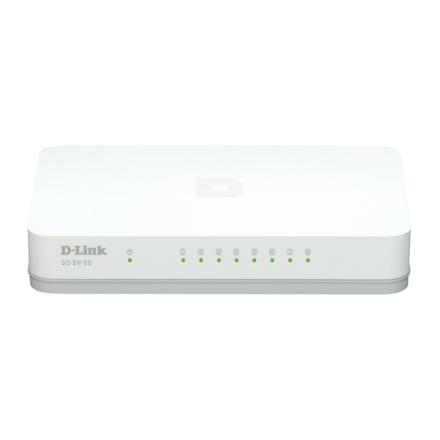 Switchs dlink go-sw-8g 8 x rj45 puertos 10/100/1000 de sobremesa