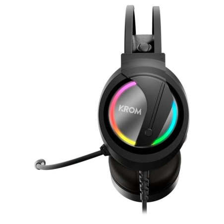 Auriculares micro krom kappa gaming rgb 50mm/rgb led/ microfono flexible/usb/jack 3.5mm nxkromkappa