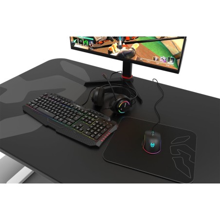 Auriculares micro krom kappa gaming rgb 50mm/rgb led/ microfono flexible/usb/jack 3.5mm nxkromkappa