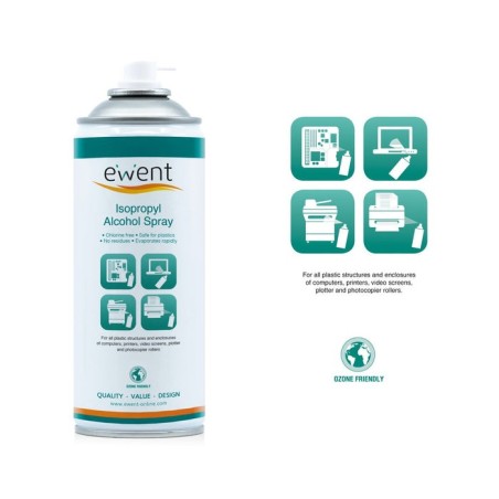 Limpiador de alcohol isopropilico ewent 400ml -  uso vertical