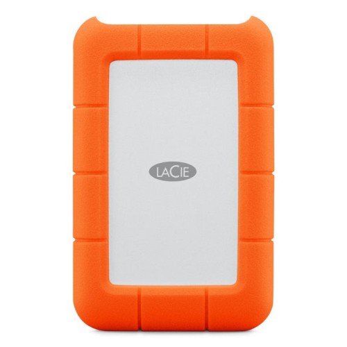 Disco externo hdd lacie rugged mini 1000 gb naranja, plata