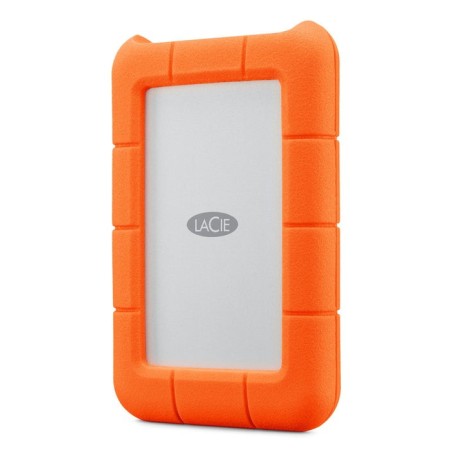 Disco externo hdd lacie rugged mini 1000 gb naranja, plata