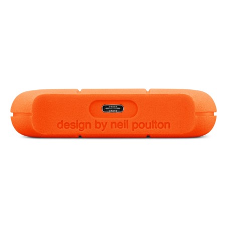 Disco externo hdd lacie rugged mini 1000 gb naranja, plata