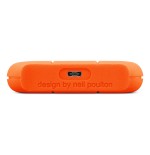 Disco externo hdd lacie rugged mini 1000 gb naranja, plata