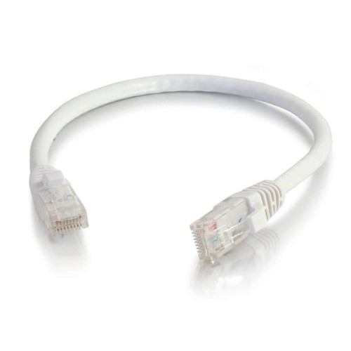 C2g cable de red rj-45 (m) a rj-45 (m) 2 m utp cat 6 moldeado, sin enganches, trenzado blanco