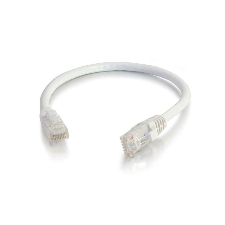 C2g cable de red rj-45 (m) a rj-45 (m) 2 m utp cat 6 moldeado, sin enganches, trenzado blanco