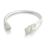 C2g cable de red rj-45 (m) a rj-45 (m) 2 m utp cat 6 moldeado, sin enganches, trenzado blanco