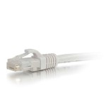 C2g cable de red rj-45 (m) a rj-45 (m) 2 m utp cat 6 moldeado, sin enganches, trenzado blanco