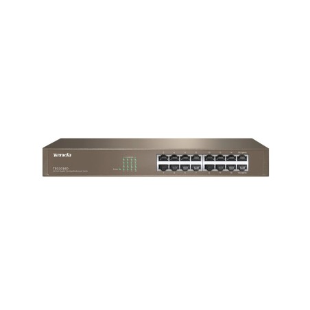 Tenda switch 16 puertos gigabit teg1016d 10/100/1000 rack