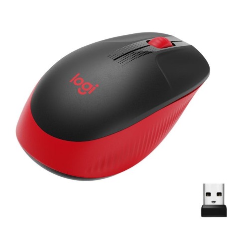 Logitech ratón inalámbrico m190 rojo 910-005908