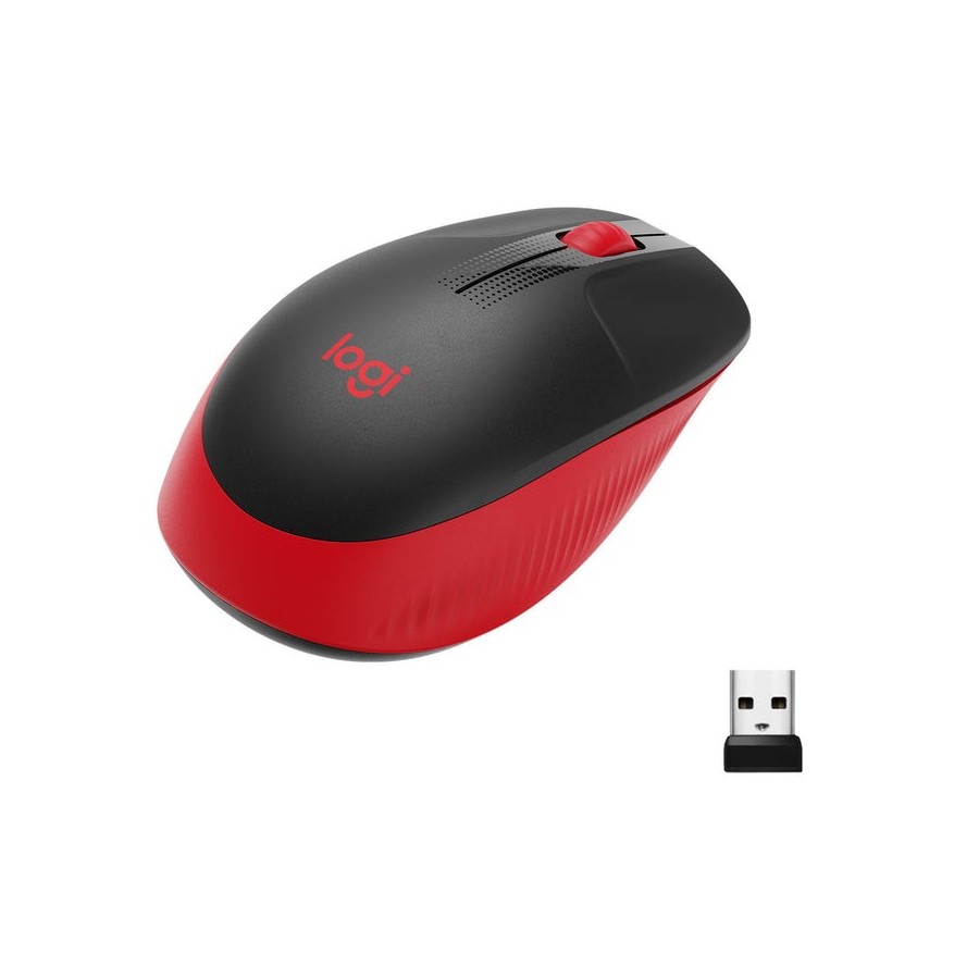 Logitech ratón inalámbrico m190 rojo 910-005908